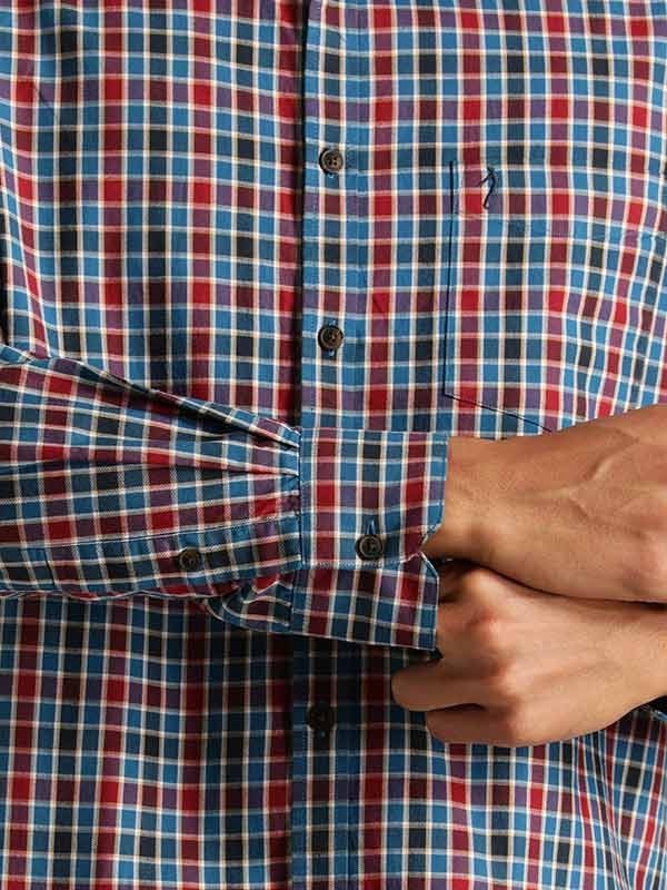 Indian Terrain Men Checkered Multicolor Shirt